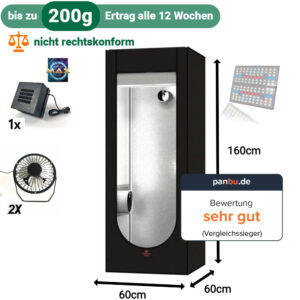 Kit complet de Grow Box - 60x60x160 cm
